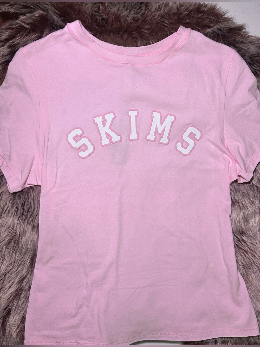 SKIMS COTTON JERSEY LOGO T-SHIRT (Rare)